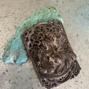 Vintage (800 silver) 3-D brooch